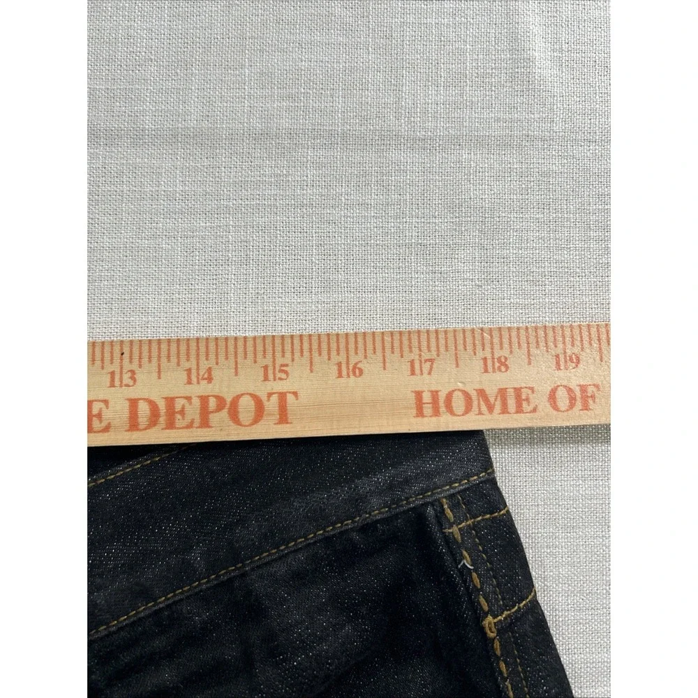 Rocawear Jeans 36 Dark Wash Wide Leg Embroidered Red Logo Baggy Streetwear